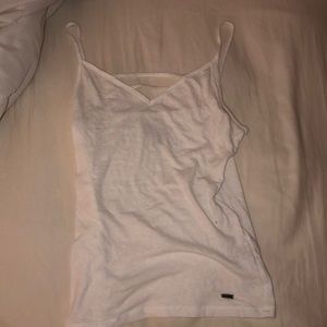 White hollister tank